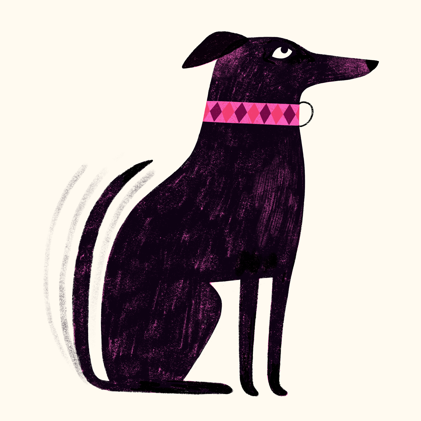 Good Boy animals dog art dogs good boy illustration modern pet art pets stylized