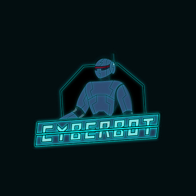 Logo\Mascot\Robot design graphic design illustrated logo mascot neon neon colors