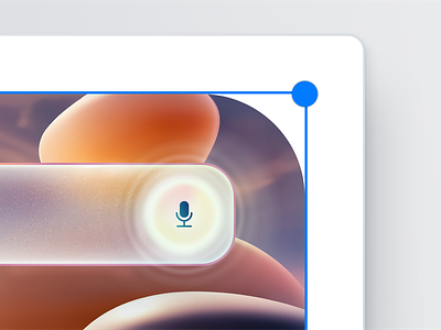 Push-to-talk AI Voice Assistant Visual UI Styling ai animation artificial intelligence concept design generative ai gradient inspiration light ui ui design visual style voice voice assistant