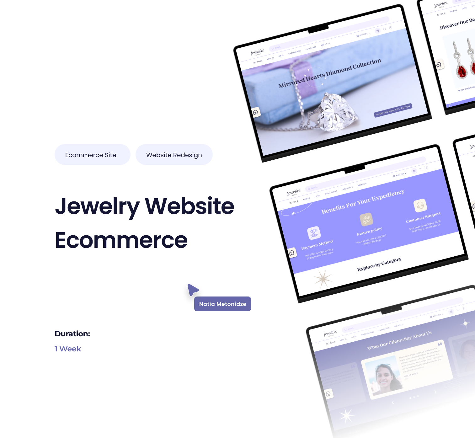 Jewelry Ecommerce Website ecom site ecommerce jewelry site redesign uiux web design