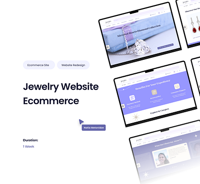 Jewelry Ecommerce Website ecom site ecommerce jewelry site redesign uiux web design