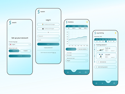 Redesign Concept Fitness App design figma mobile app ui uiux user interface web design