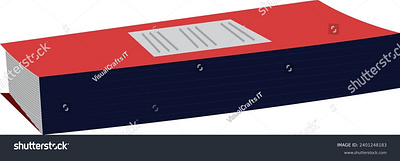 Attendance book realistic vector illustration hypermarket