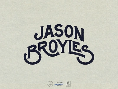 Jason Broyles Wordmark bold brand design brand identity branding branding design hand drawn hand lettering identity design lettering logo logo design logotype retro simple type typographic typography vintage visual identity wordmark