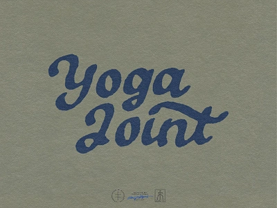 The Yoga Joint Logotype brand design brand identity branding branding design hand drawn hand lettering identity design lettering logo logo design minimal organic retro script simple type typographic typography vintage visual identity