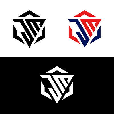 JM Logo 3d branding graphic design jm logo logo motion graphics shape logo design t shirt logo ui website logo
