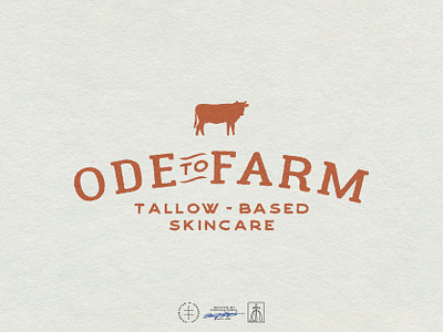 Ode to Farm animal brand design brand identity branding branding design cow farm hand drawn identity design logo logo design minimal minimalist organic retro simple skincare typography vintage visual identity