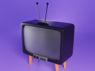 3D | TV 3d 3d icon 3d tv 3dtv abstract b3d blender blender3d design