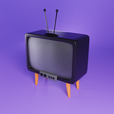 3D | TV 3d 3d icon 3d tv 3dtv abstract b3d blender blender3d design