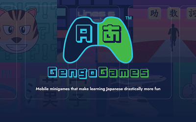 GengoGames - Japanese learning mobile video game case study adobe creative suite adobe xd app branding education figma game uxui illustrator mobile game photoshop ui ux