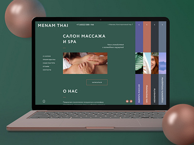 Menam Thai Spa Salon Web health nature spa ui web