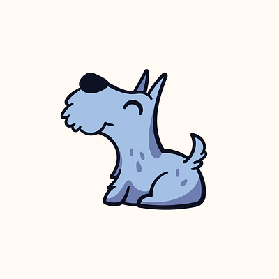 Scottish Terrier adobe illustrator animal cute character dog