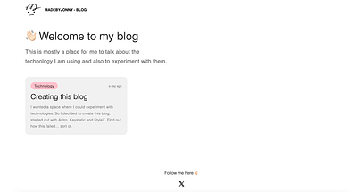 Blog design - WIP blog branding minimal mvp personal site website wip work in progress