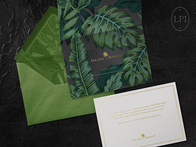 Little Palm Island Invitation brand branding design graphic design hospitality luxury print print design travel tropical