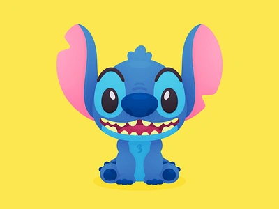 Stitch alien character cute disney dog illustration lilo stitch