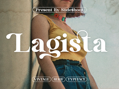 Lagista - Vintage Serif design fashion font instagram ligature logo lowercase presentation retro serif typeface typography uppercase wedding