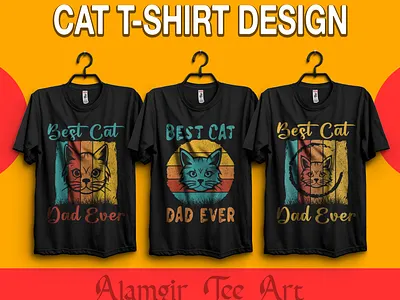 Cat T-shirt Design cat cat design cat t shirt cat t shirt design cats design graphic design