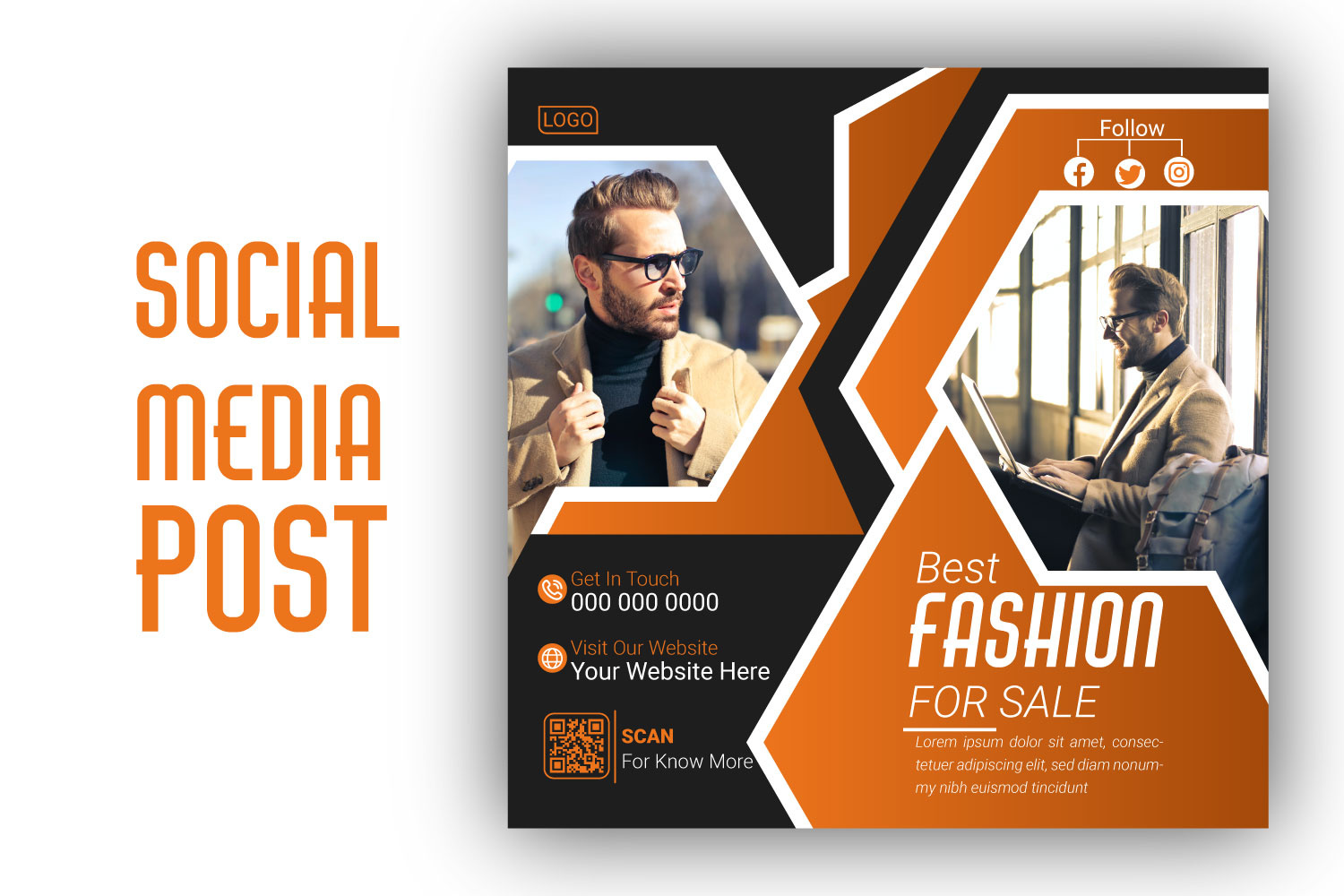 business social media post design branding design graphic design modern professional template vector