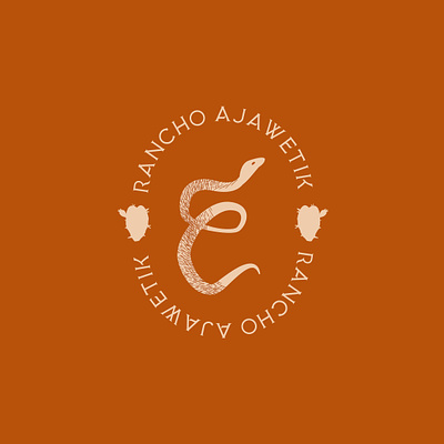 Propuestas de logo Rancho Ajawetik branding design logo rancho snake