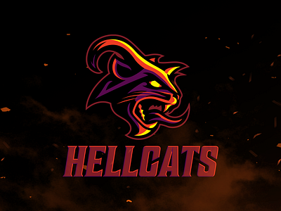 HellCats branding design football graphic design hellcats illustration illustrator logo sports sports logo vector