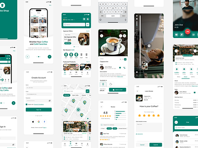 Coffee Shop Mobile App UI Design Figma | Cafe App UI android app app design app designer app developer app ui cafe app coffee shop app design figma hire ui ux designer insightlanccer ios ui ui design uiux user experiencce user interface ux ux design