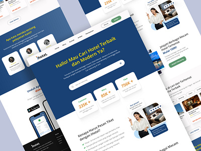 Online Hotel Ticket Booking Landing Page Design booking figma hotel landingpage uidesign uiux uiuxdesigner webdesign