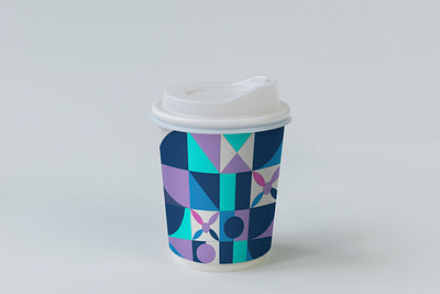 Geometric Cup Design design graphic design illustration