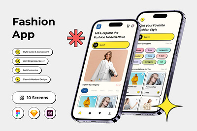 FashLuxe - Fashion Mobile App ux