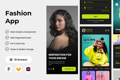 GlamHive - Fashion Mobile App ux