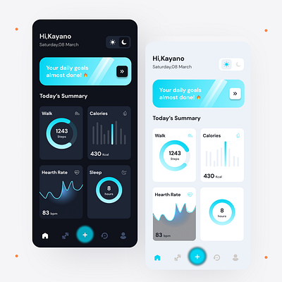 Sport App Switch Mode app figma graphic design illustration ux