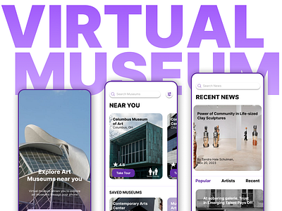 VIRTUAL MUSEUM: AN ART MUSEUM VIRTUAL TOUR APPLICATION art branding graphic design product design ui ux design