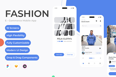 Fela Cloth's - Fashion Commerce Mobile App application design fashion layout sketch store trendy ui ux