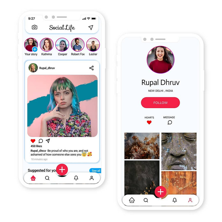 Social Media App Design рџґ рџ рџ By Dilip Kumar Dhruv On Dribbble Social Media App Design рџґ рџ рџ By Dilip Kumar Dhruv On Dribbble