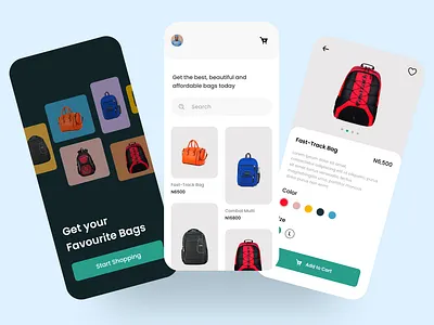 Baglify bag bags inspiration branding buying clean ecommerce figma inspiration minimalist selling ui