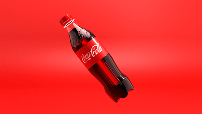 Coca-cola bottle simple 3D Design 3d blender bottle branding cocacola coke design feeds freelance graphic design indonesia liquid socialmedia vape