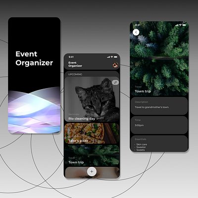 Event organizer app design appdesign design event figma mobiledesign ui