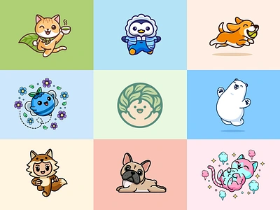 Best Nine of 2023 2023 shots adorable animal best 9 dribbble best nine cartoon cat character cheerful cute cute animals cute logo cute mascot dog funny happy illustrative new year playful top 9