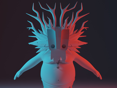 Funny Character 3d modeling 3d render blender character deign lighting