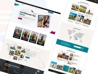 Travel Website UI/UX Design and Development figma travel landing page travel website ui ux website design website development wordpress wordpress travel landing page wordpress travel website