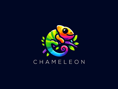 Chameleon Logo chameleon chameleon design chameleon logo chameleon vector design chameleon vector logo color chameleon vector chameleon