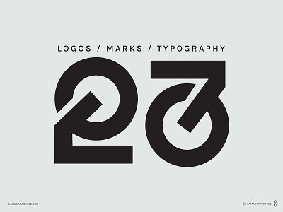 Logos / Marks 2023 brand branding design identity logo logofolio mark minimal modern samadaraginige simple