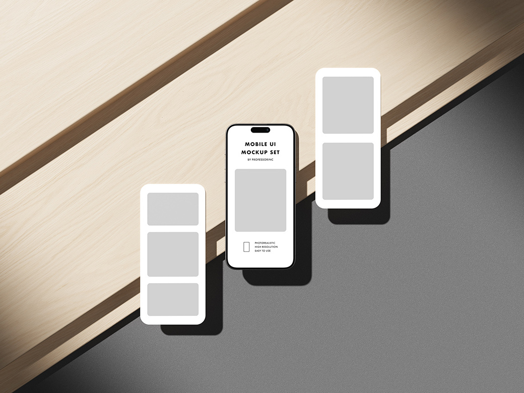Mobile UI Mockup Set by Yevhen Popov on Dribbble