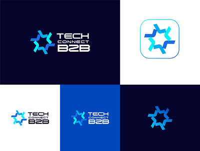 Tech Connect B2B Logo branding graphic design logo