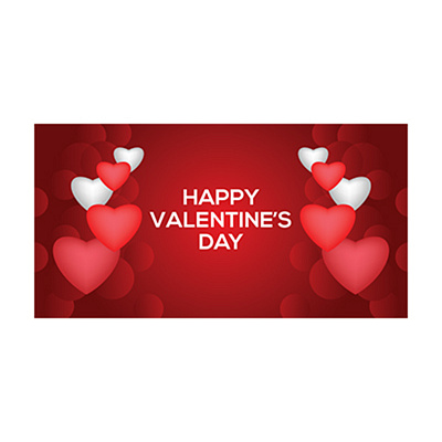 Valentine's Day Celebration Web Banner adobe illustrator love day valentines day video thumbnail web banner youtube thumbnail