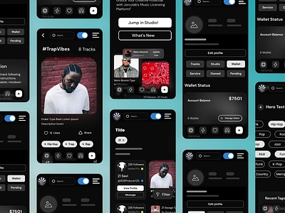 Music ecommerce like beatstars and edm worrior mustard kendrick 3d animation app beat blood branding concept graphic design kendrick minimal mobile msuic mustard product project rap song spotify ui ux