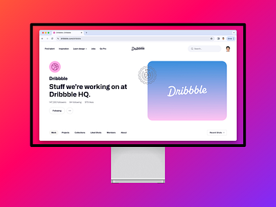 Dribble Profile On MacOS account anasamrgalal dribble firstproject follow