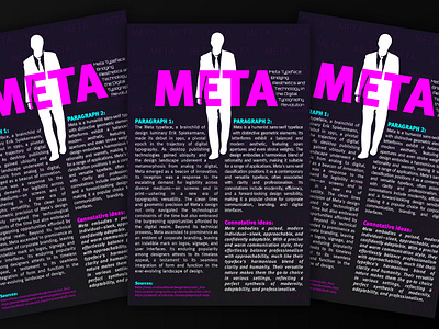 meta typeface - poster advertisement flyer flyer design marketting collateral marketting flyer meta typeface poster design