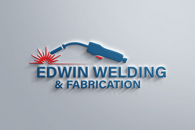 EDWIN WELDING & FABRICATION LOGO DESIGN 3d brand identy branding design graphic design illustration logo logodesign logofolio minimalist vector