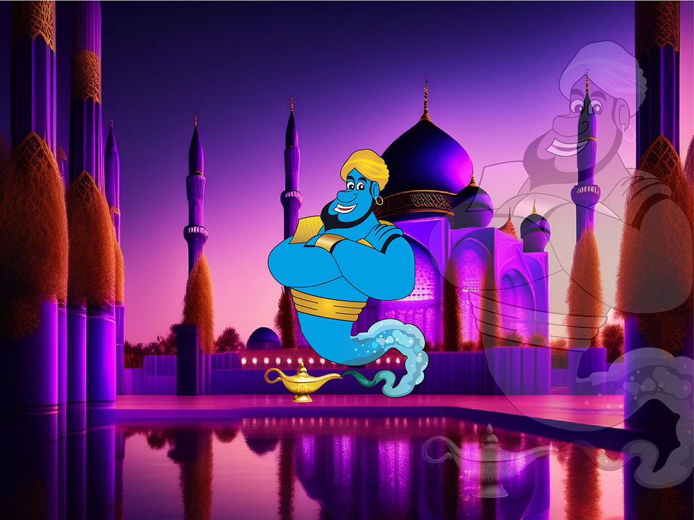 Aladdin Genie Logo designs, themes, templates and downloadable graphic ...