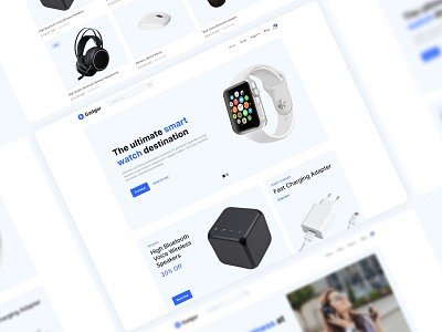 Electronics & Retail eCommerce Website Template accessories business e commerce gadgets shops online shop products marketing retail small business